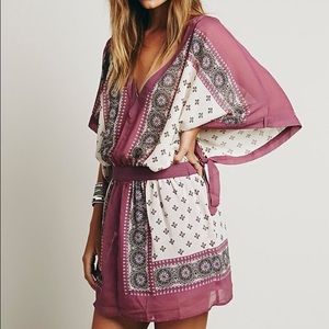 FreePeople Santa Cruz Kimono Mini Dress!